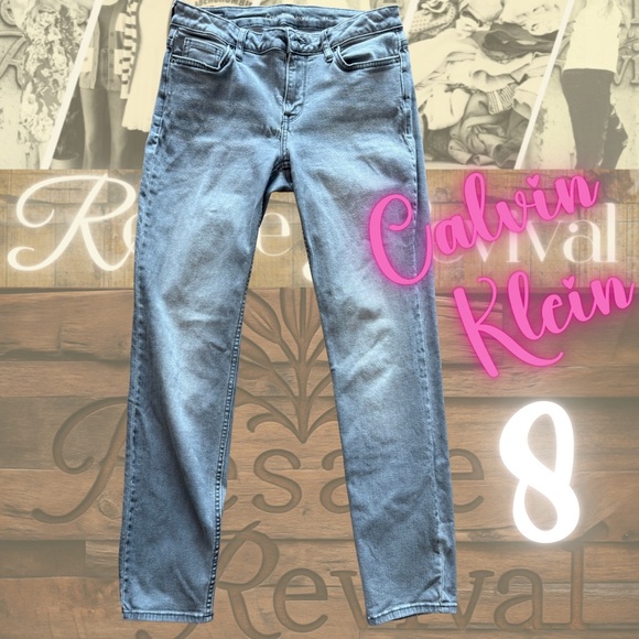 Calvin Klein Ultimate Skinny Jeans – Gray Wash – Size 8 short - Picture 1 of 3